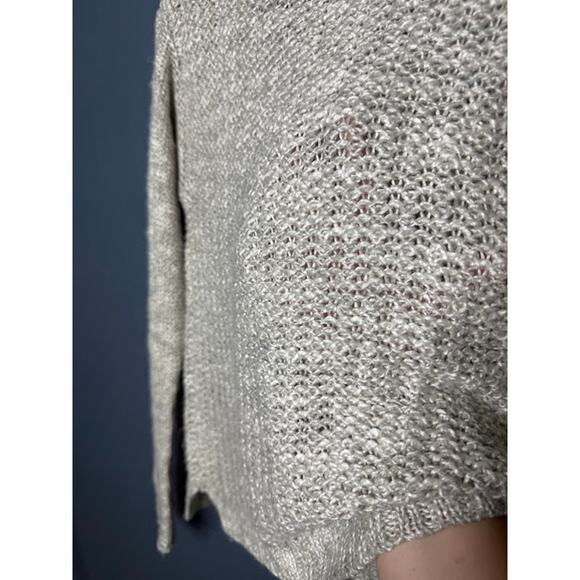 Aeropostale Sweater Women's Size Small Open Knit V-Neck Office Career Cozy Top - Picture 7 of 7